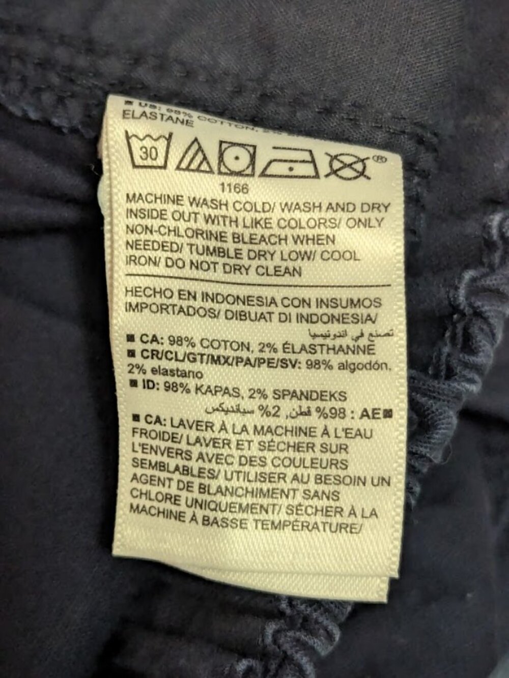Lot of 3 size Large High-Waisted OGC Chino Shorts -- 9-inch inseam - Picture 4 of 4